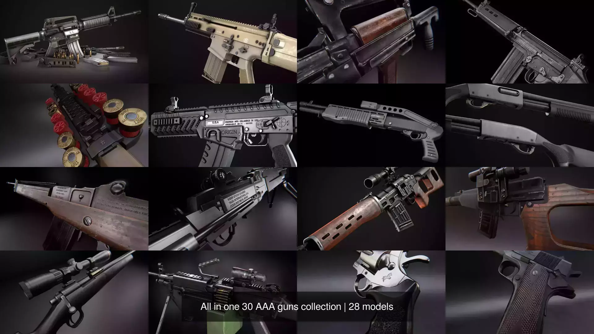 All in one 30 AAA guns collection _2