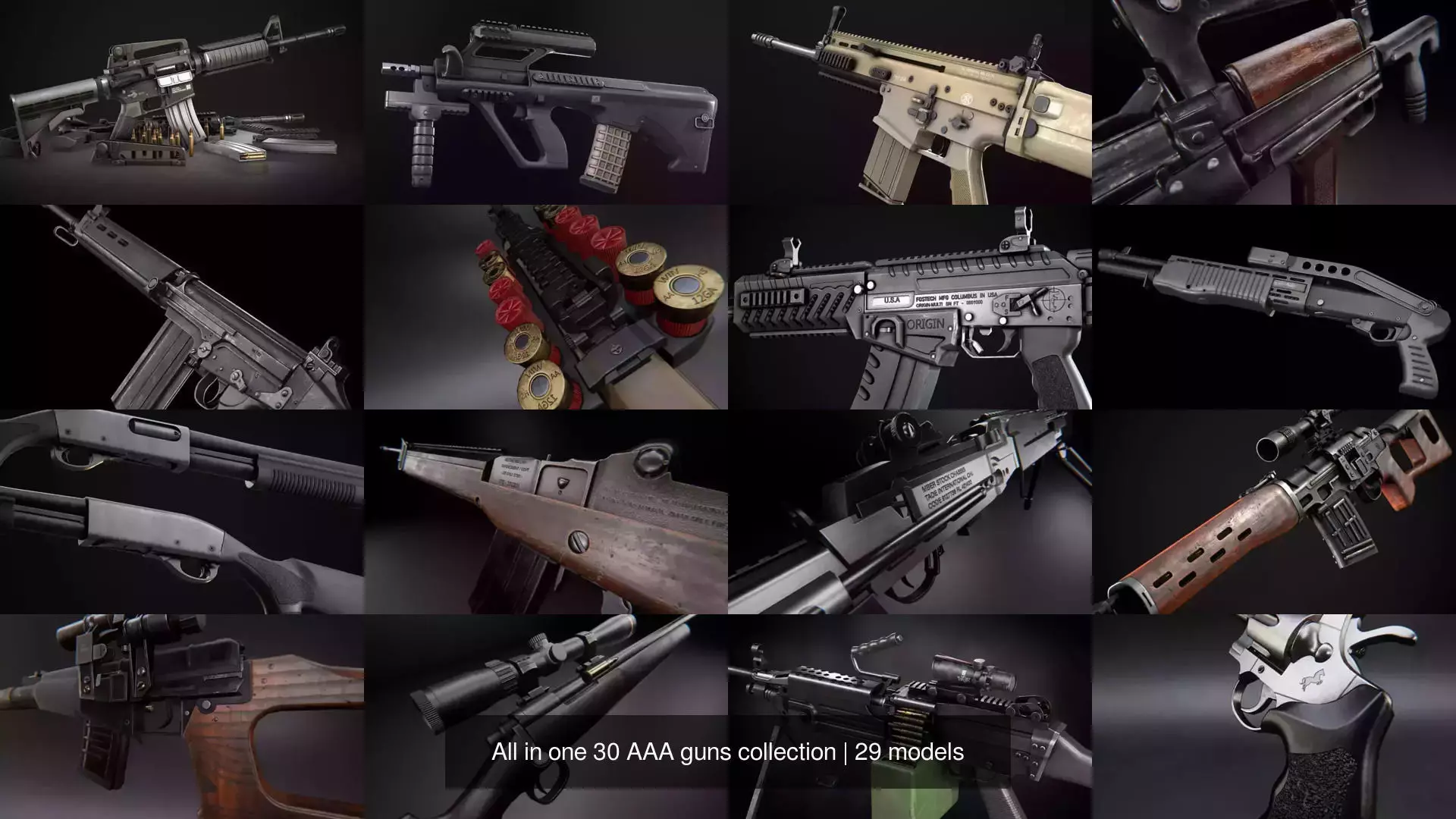 All in one 30 AAA guns collection _1