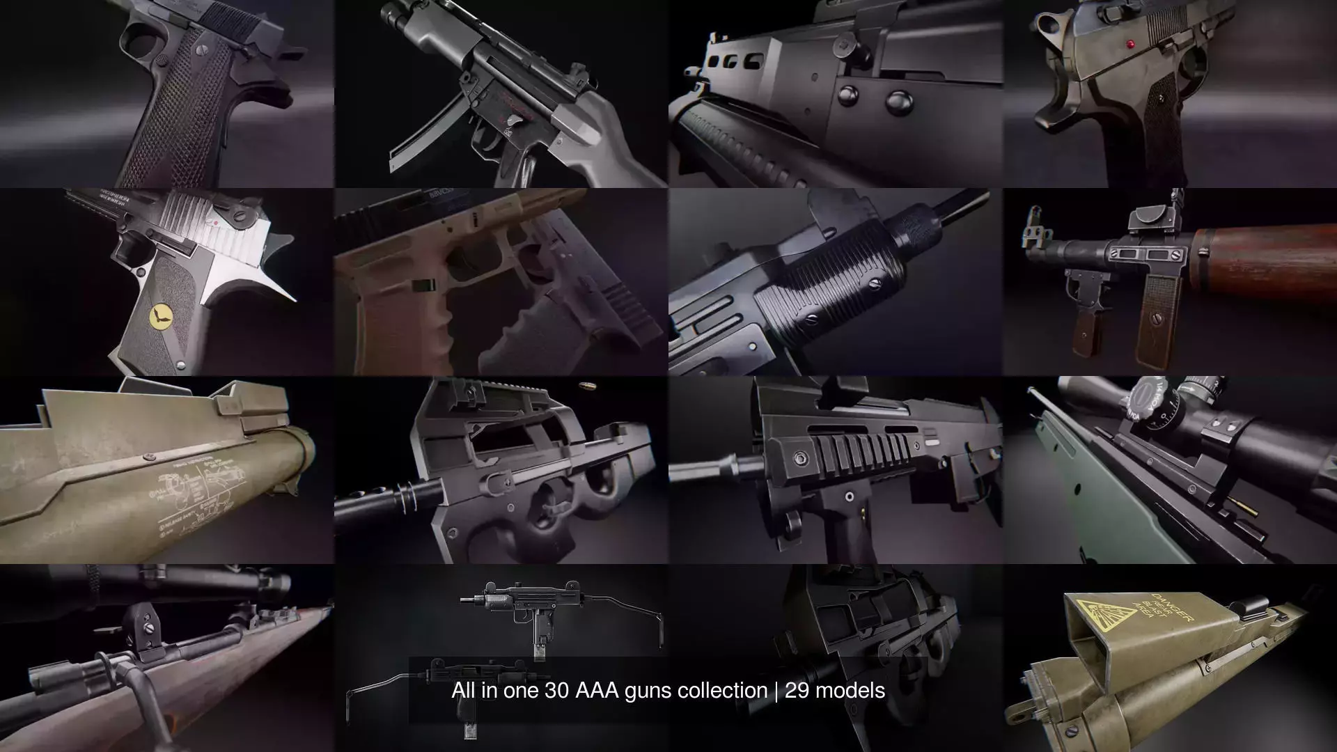 All in one 30 AAA guns collection _4
