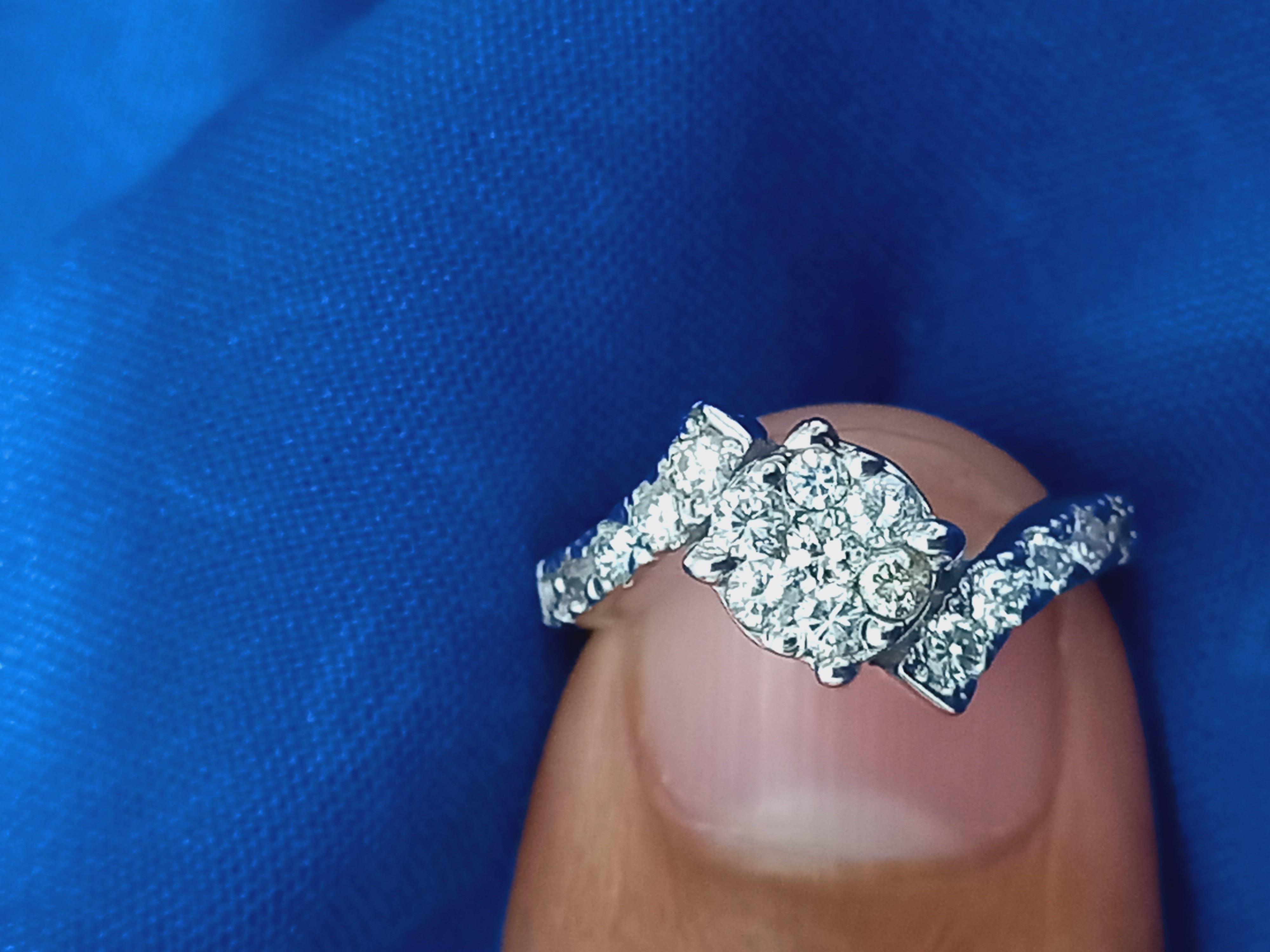 Diamond Solitaire Ring Jewellery for Women 3D print model 3D print model_7