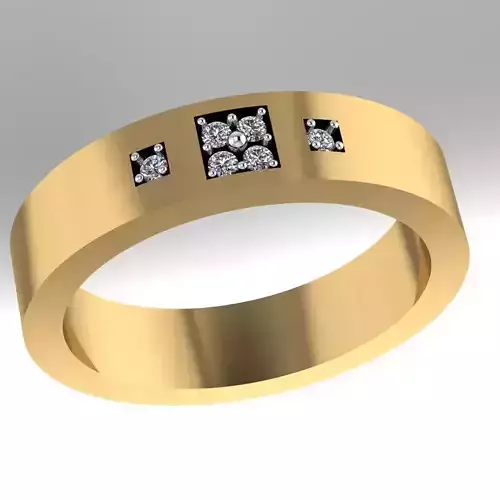 Diamond Band Jewellery for Women 3D print model 3D print model