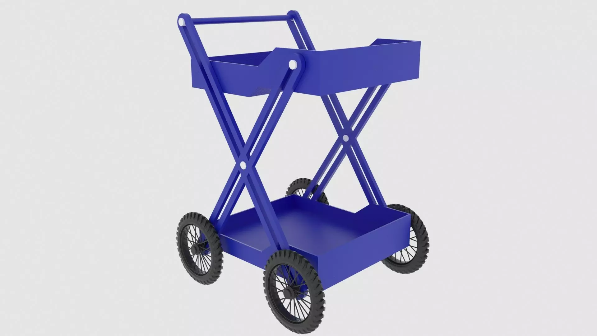 Folding Cart 3D model_0