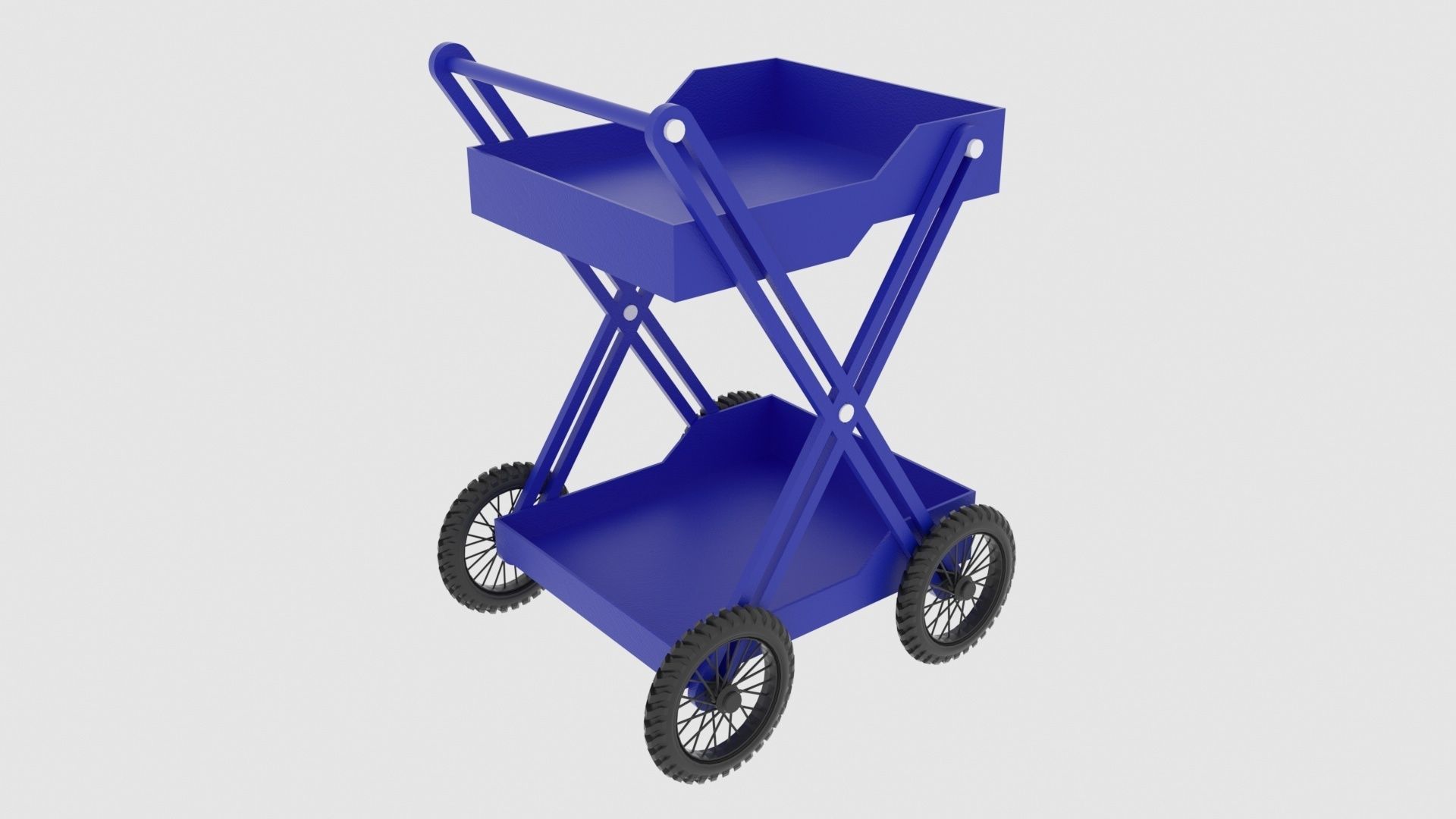 Folding Cart 3D model_1