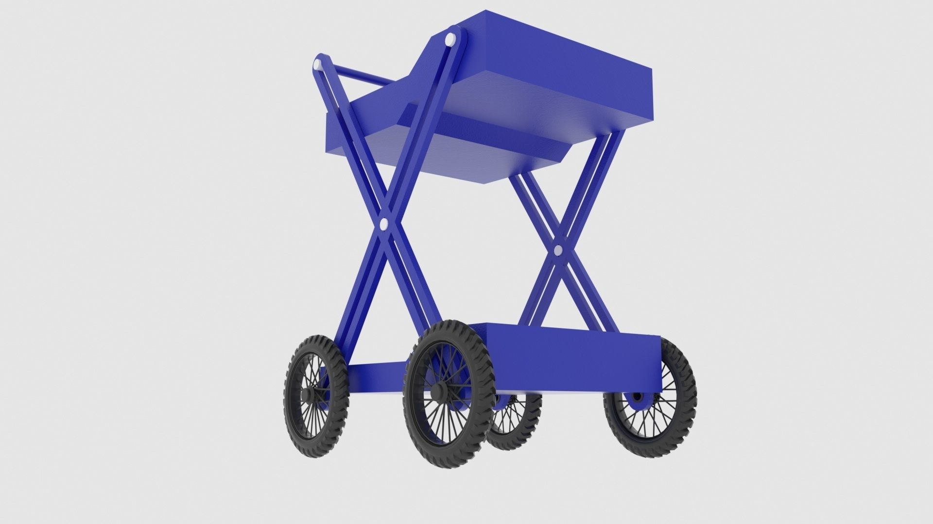 Folding Cart 3D model_4