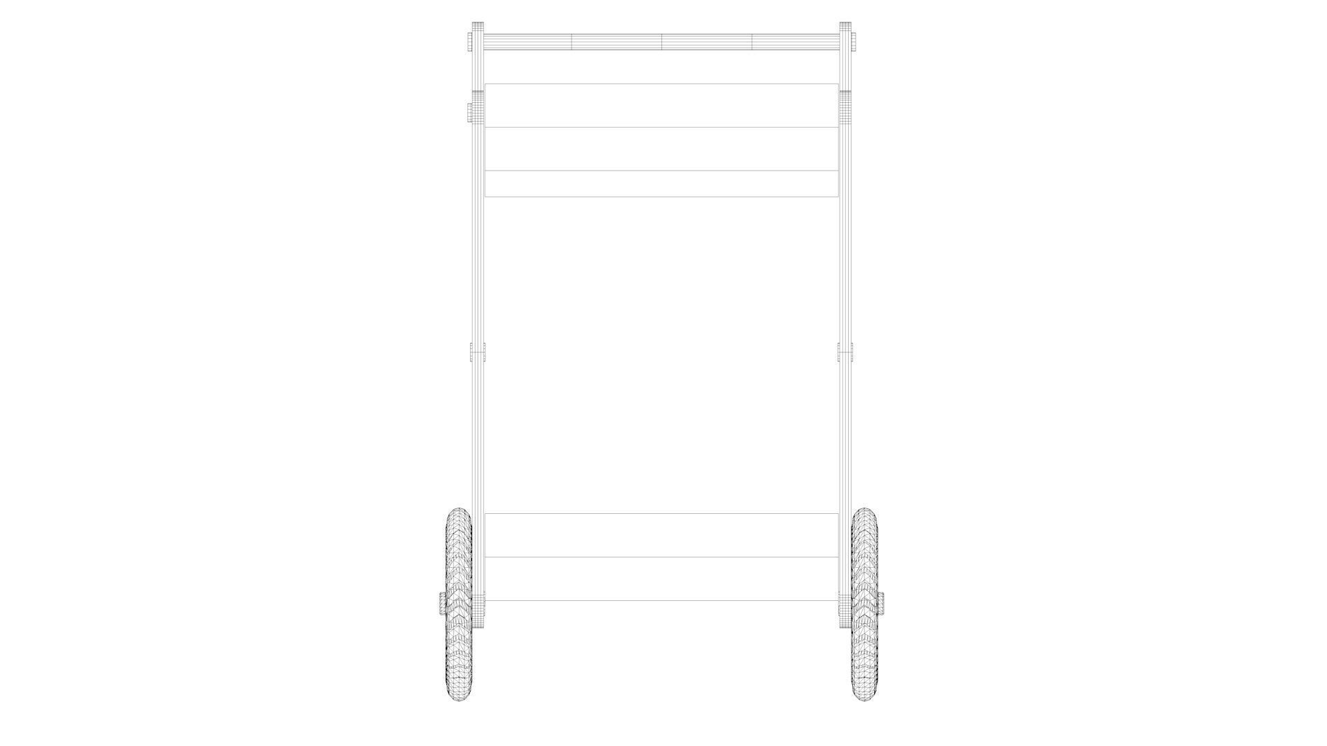 Folding Cart 3D model_7