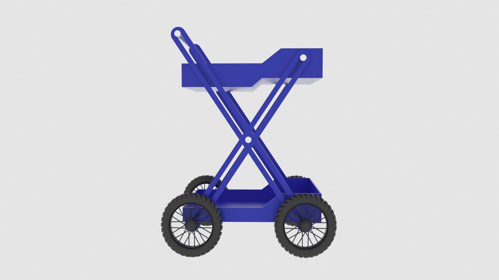 Folding Cart 3D model_2