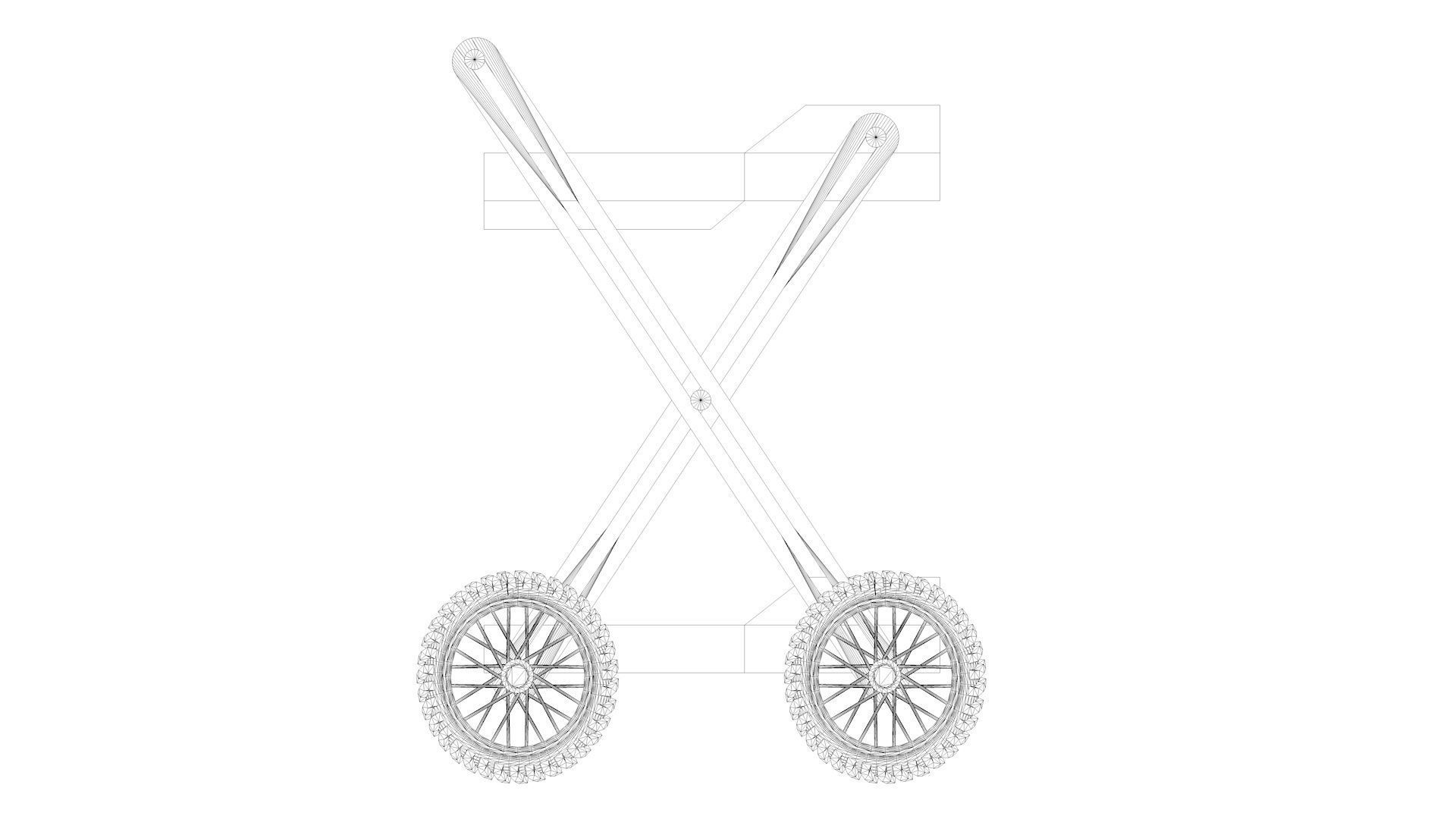 Folding Cart 3D model_8