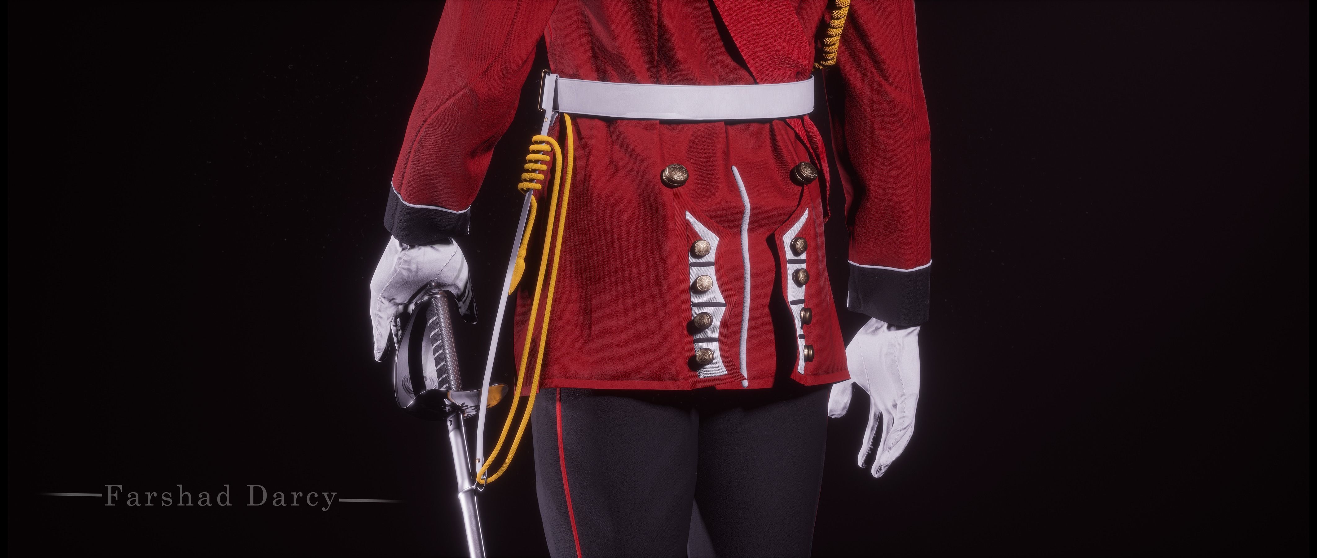 British kings guard Low-poly 3D model_9