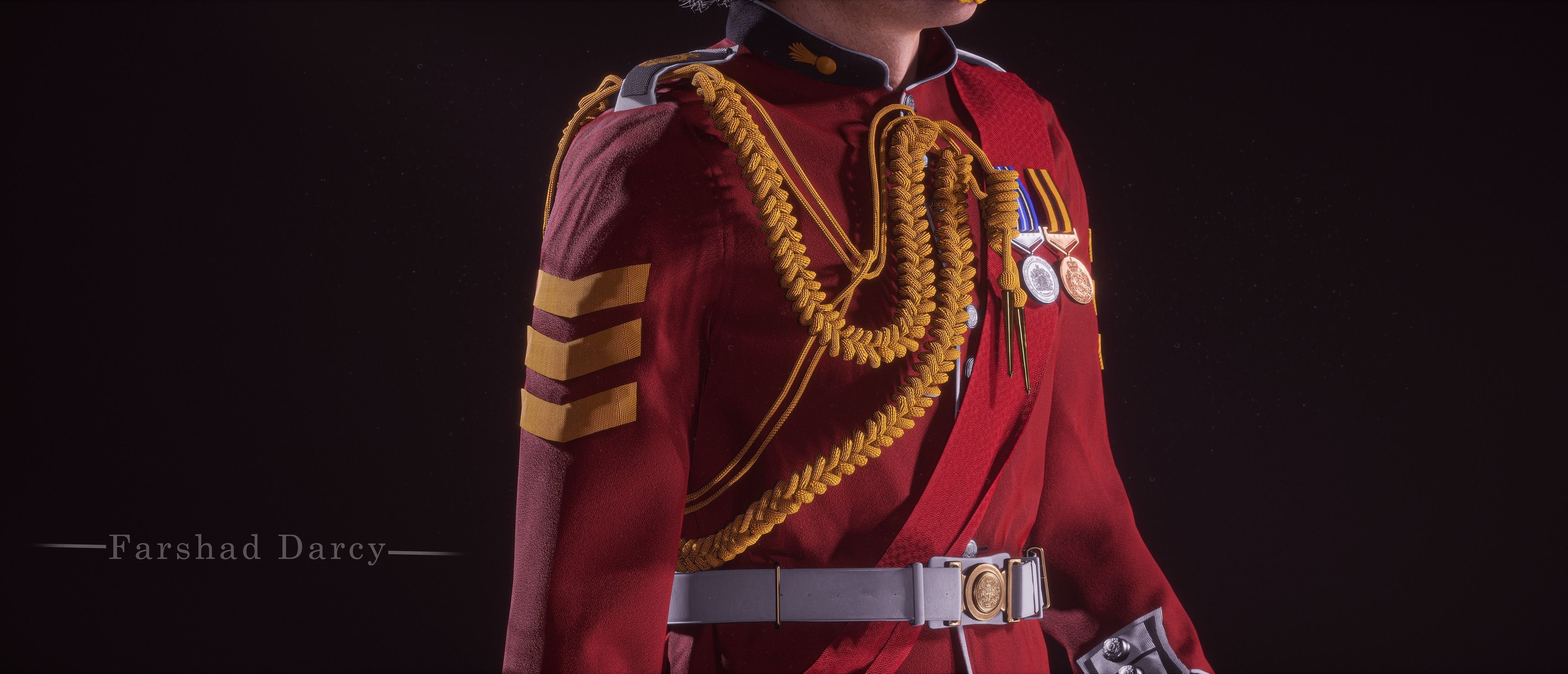 British kings guard Low-poly 3D model_15