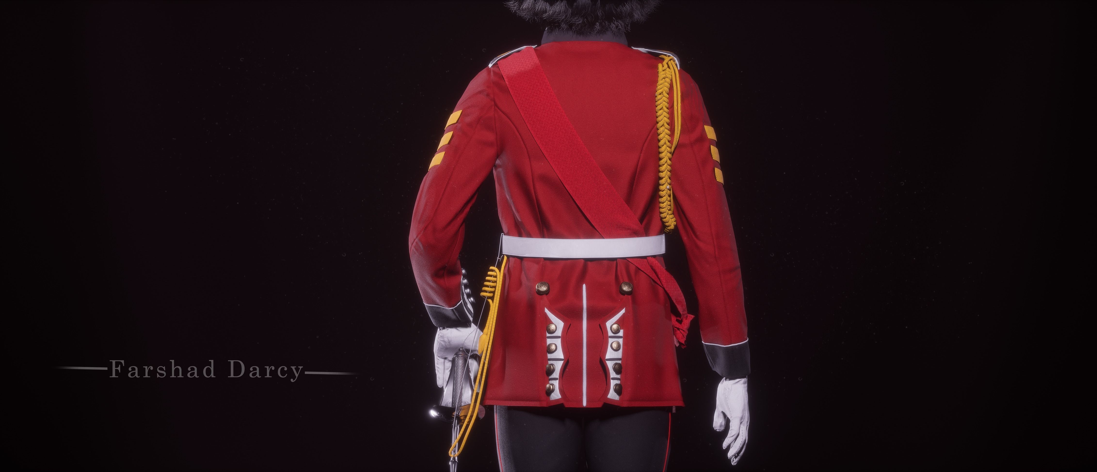 British kings guard Low-poly 3D model_11