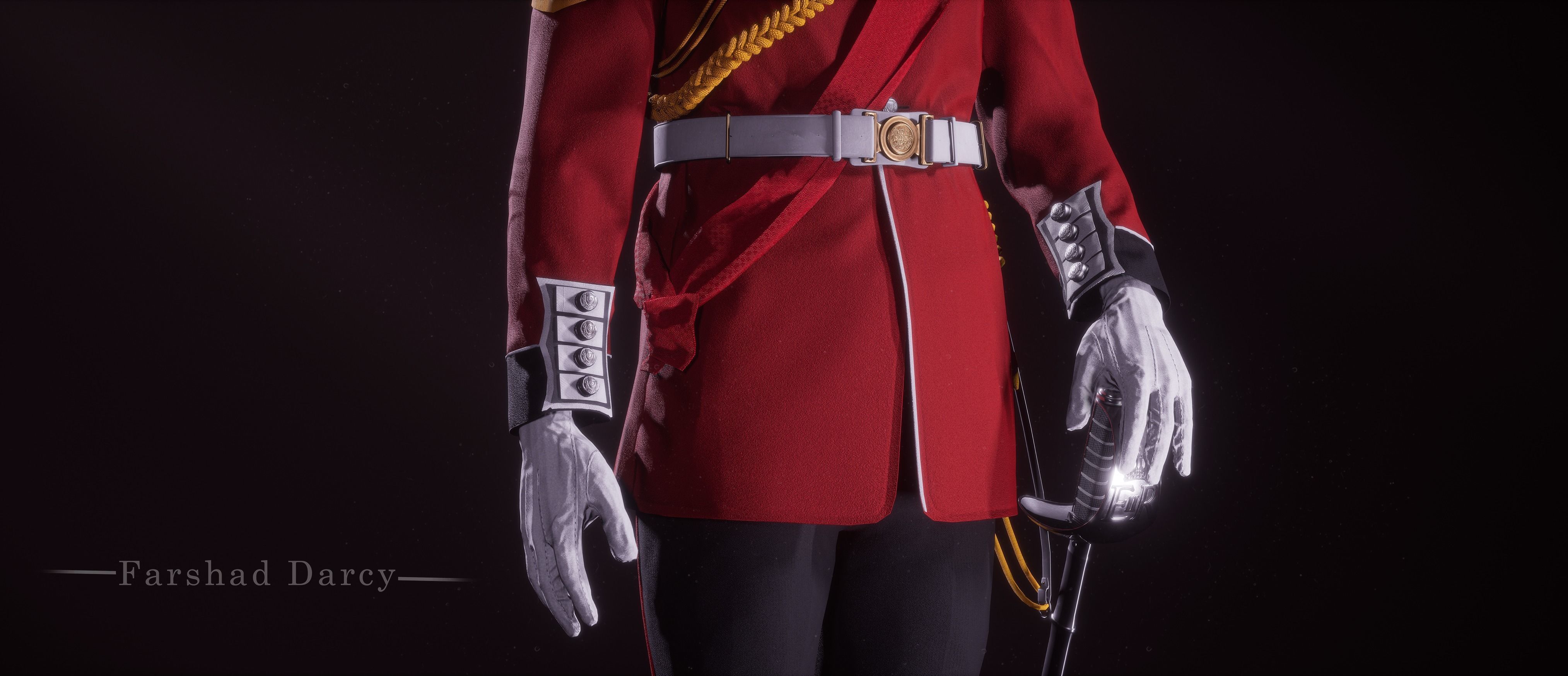 British kings guard Low-poly 3D model_10