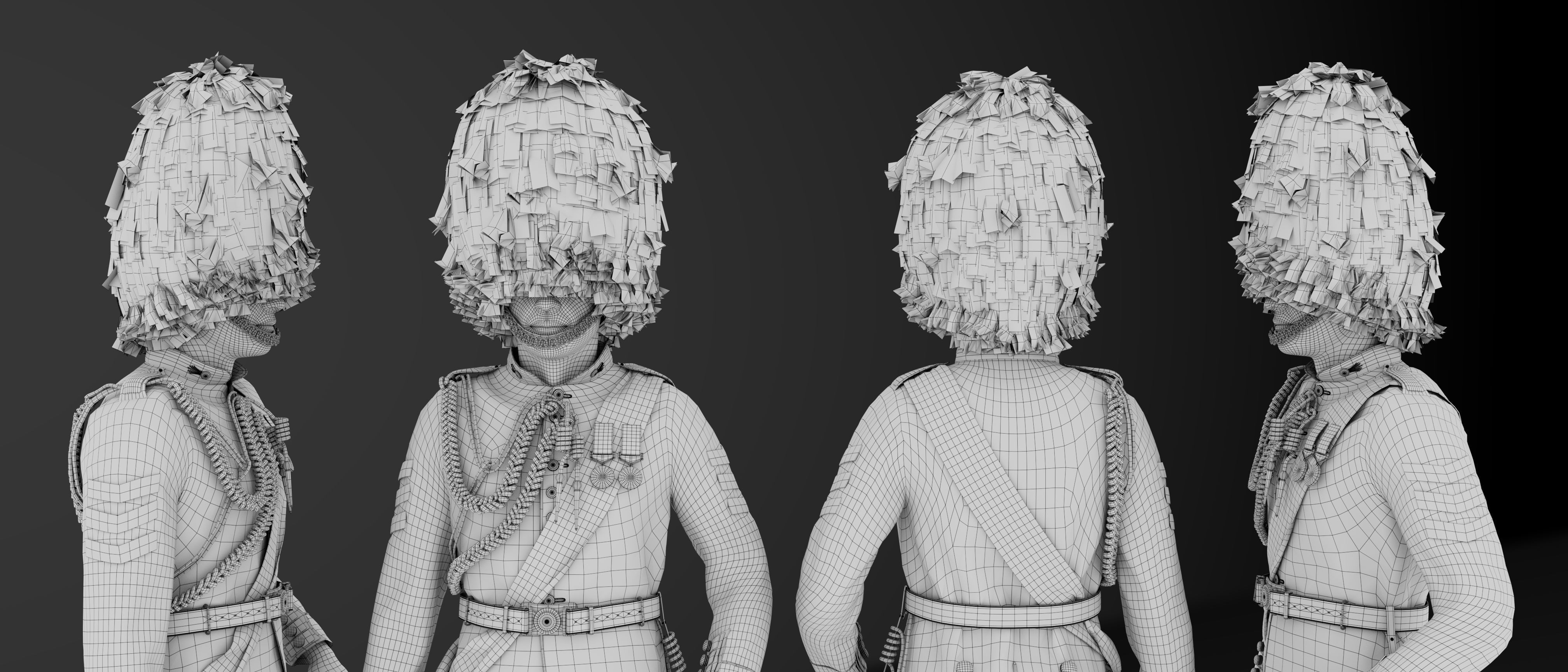 British kings guard Low-poly 3D model_4