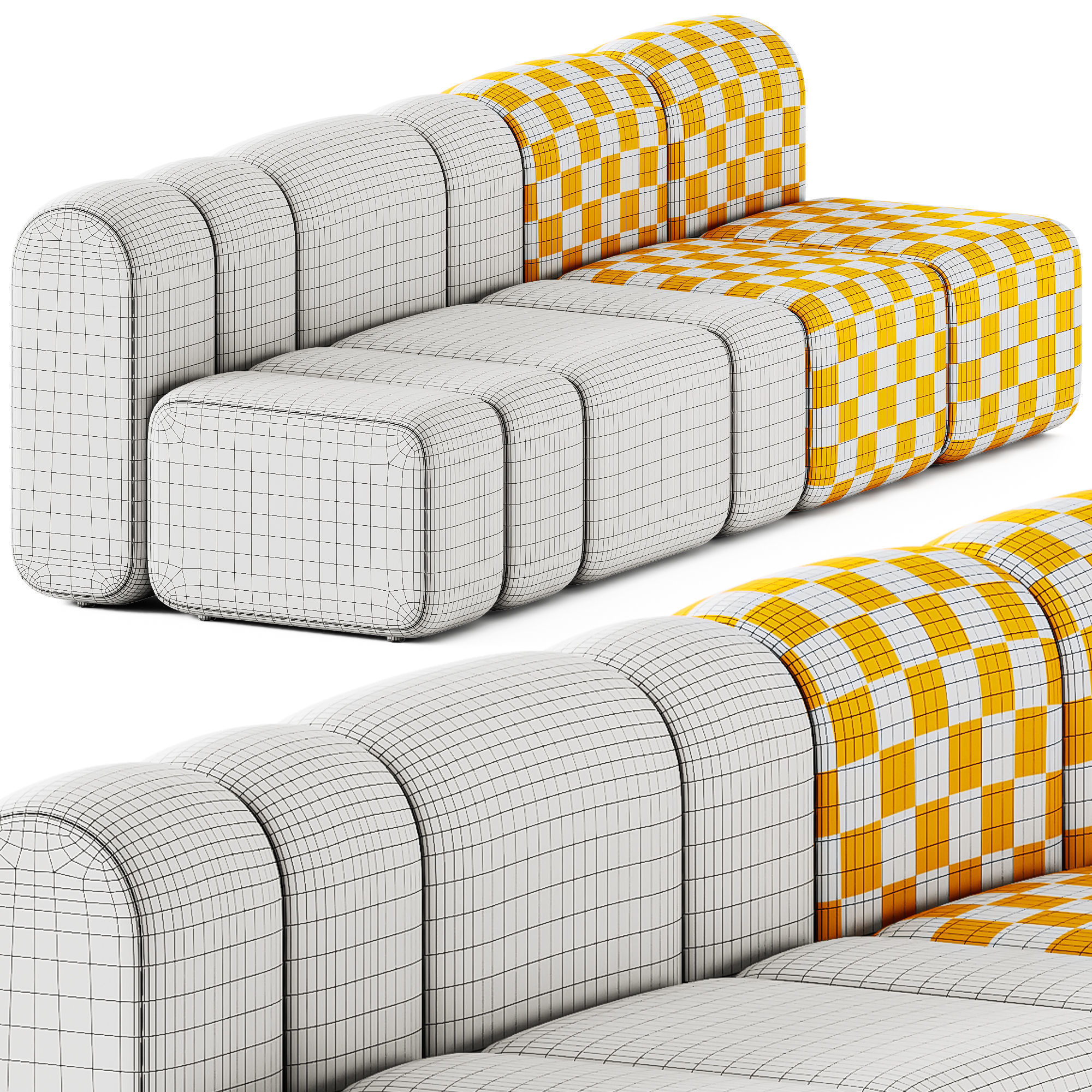 Bla Station Bob Modul Sofa and Armchair 3D model_4