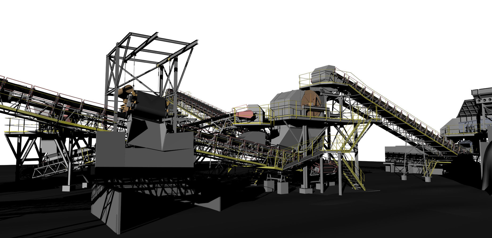Complete mining plant 3D model_7