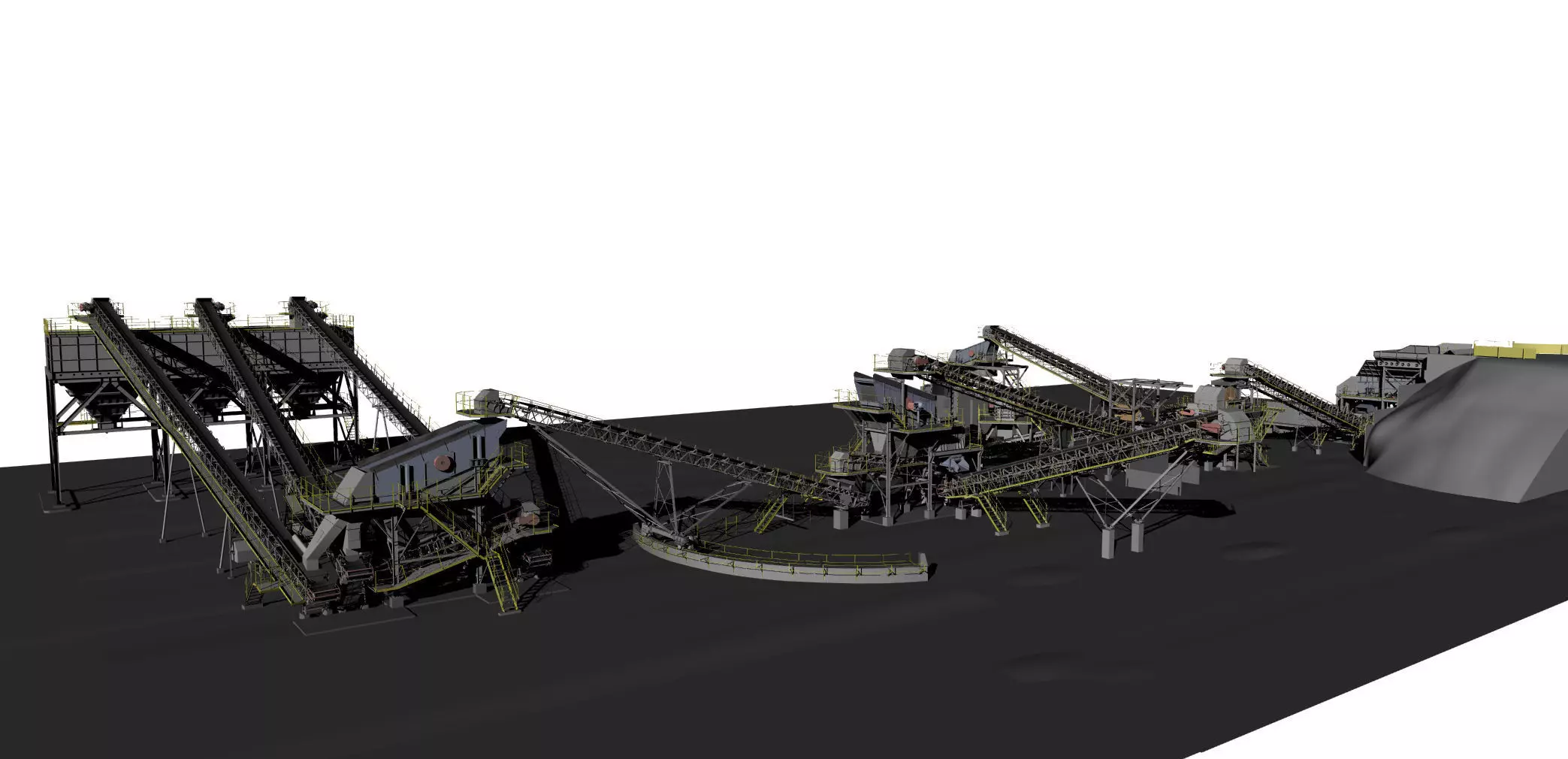Complete mining plant 3D model_0