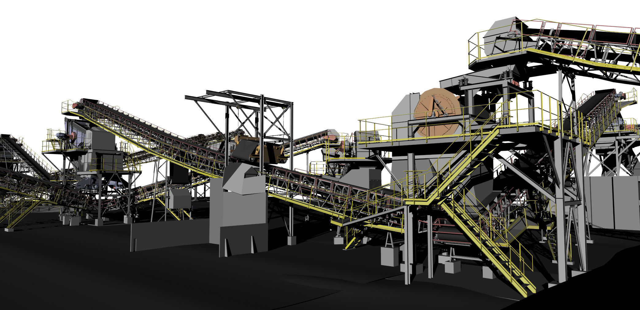 Complete mining plant 3D model_5