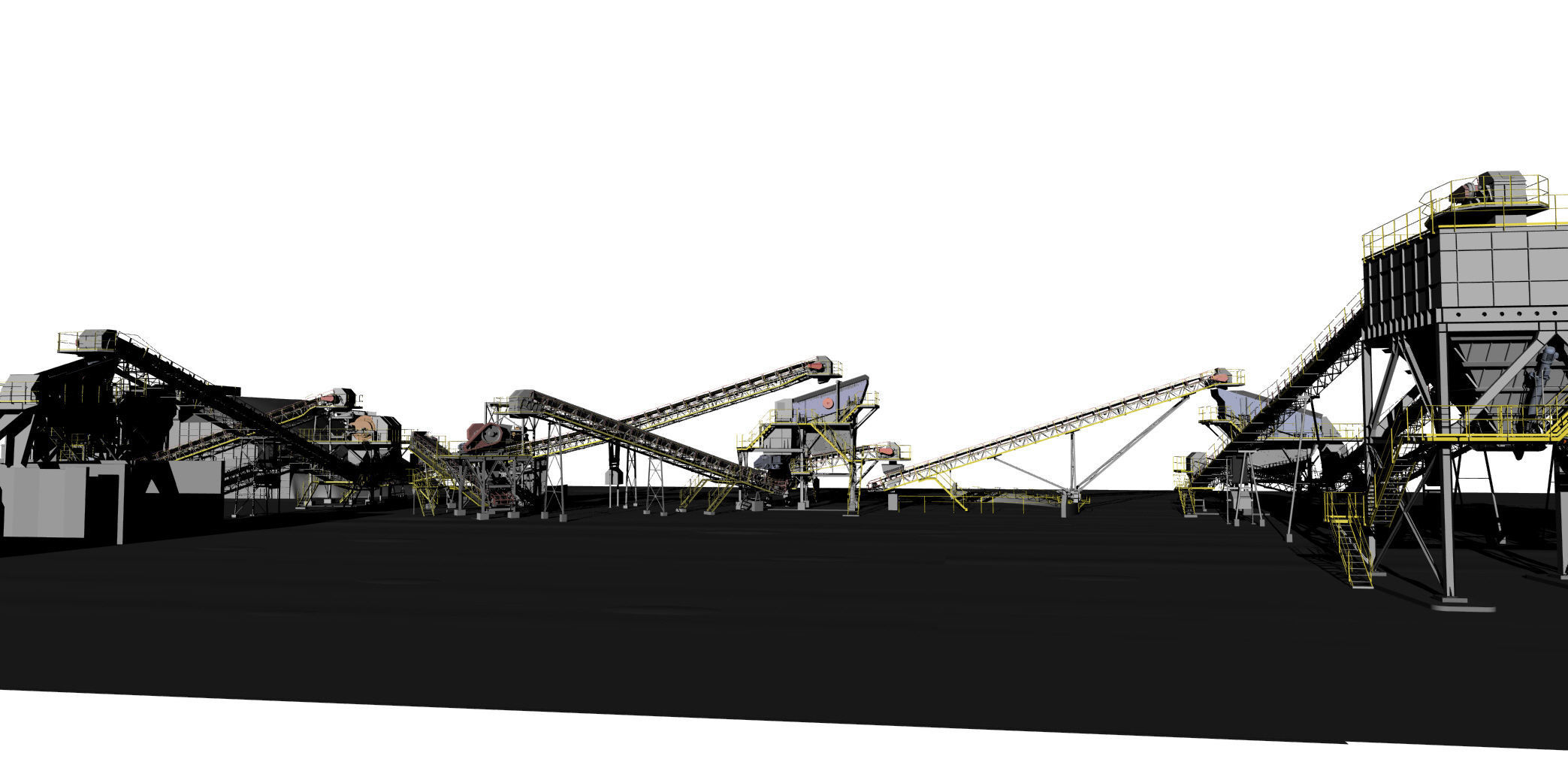 Complete mining plant 3D model_1