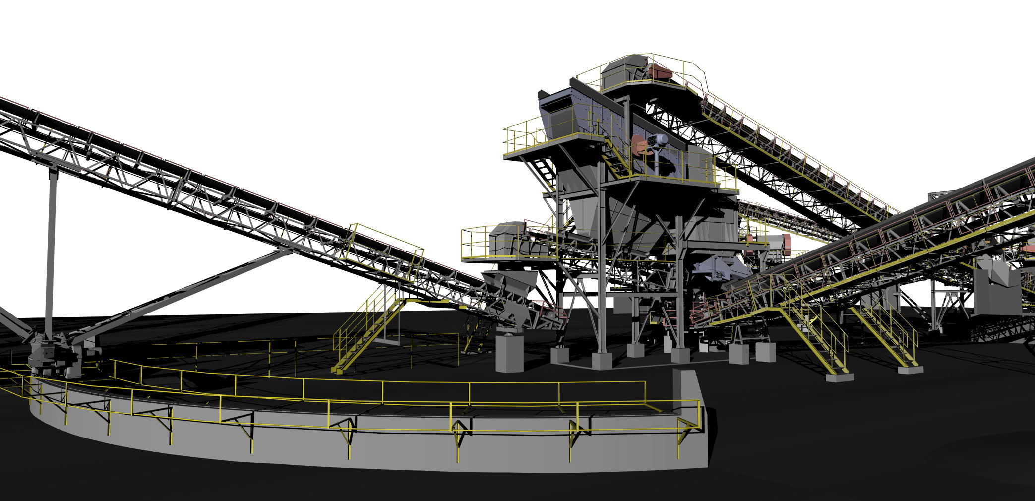 Complete mining plant 3D model_6