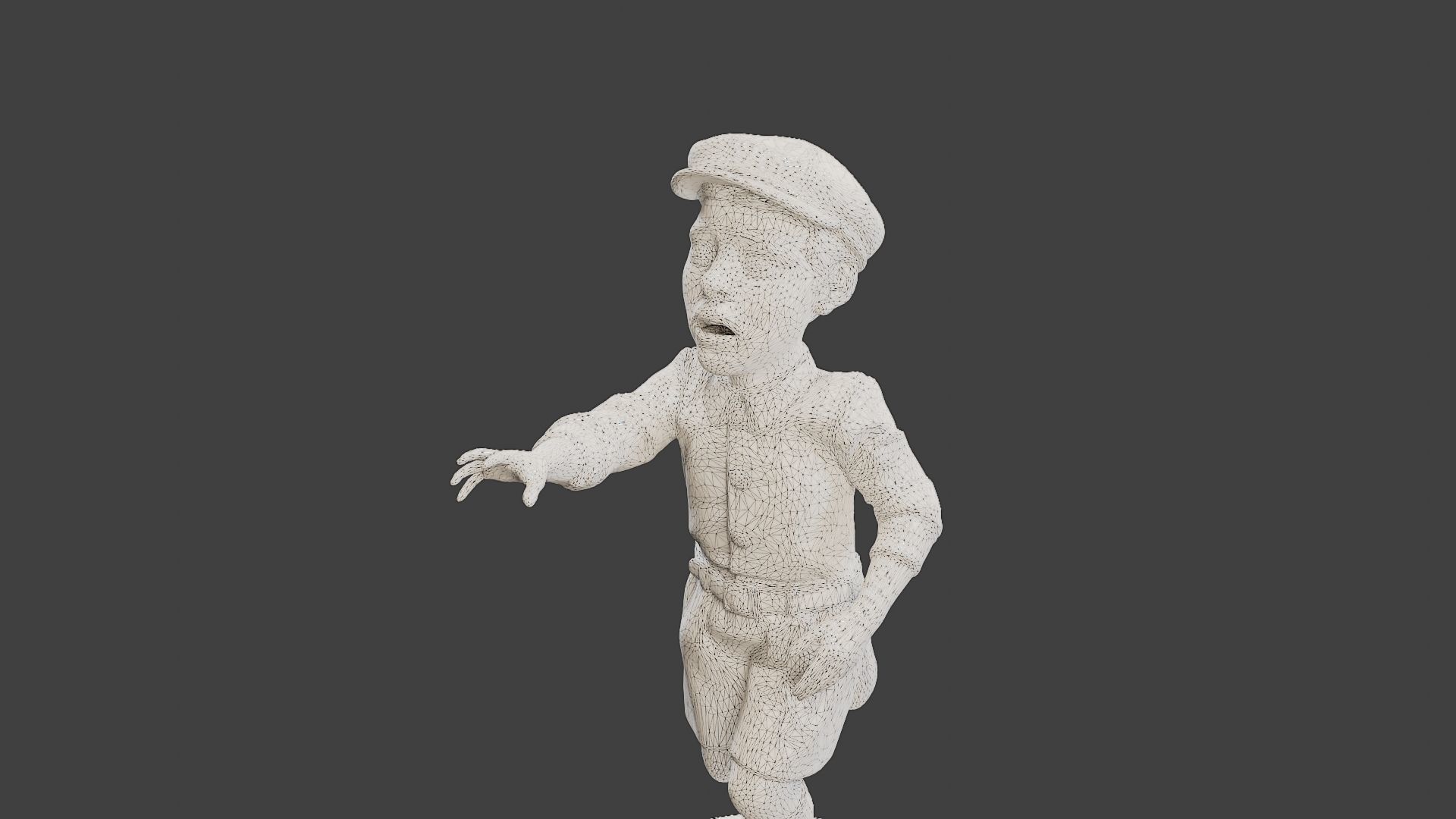 ww2 Scared Little Boy SLB1 004 3D print model_12