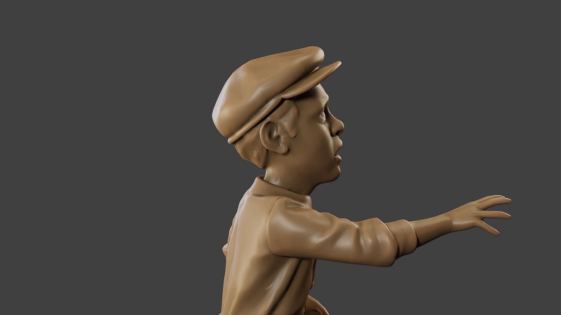 ww2 Scared Little Boy SLB1 004 3D print model_20