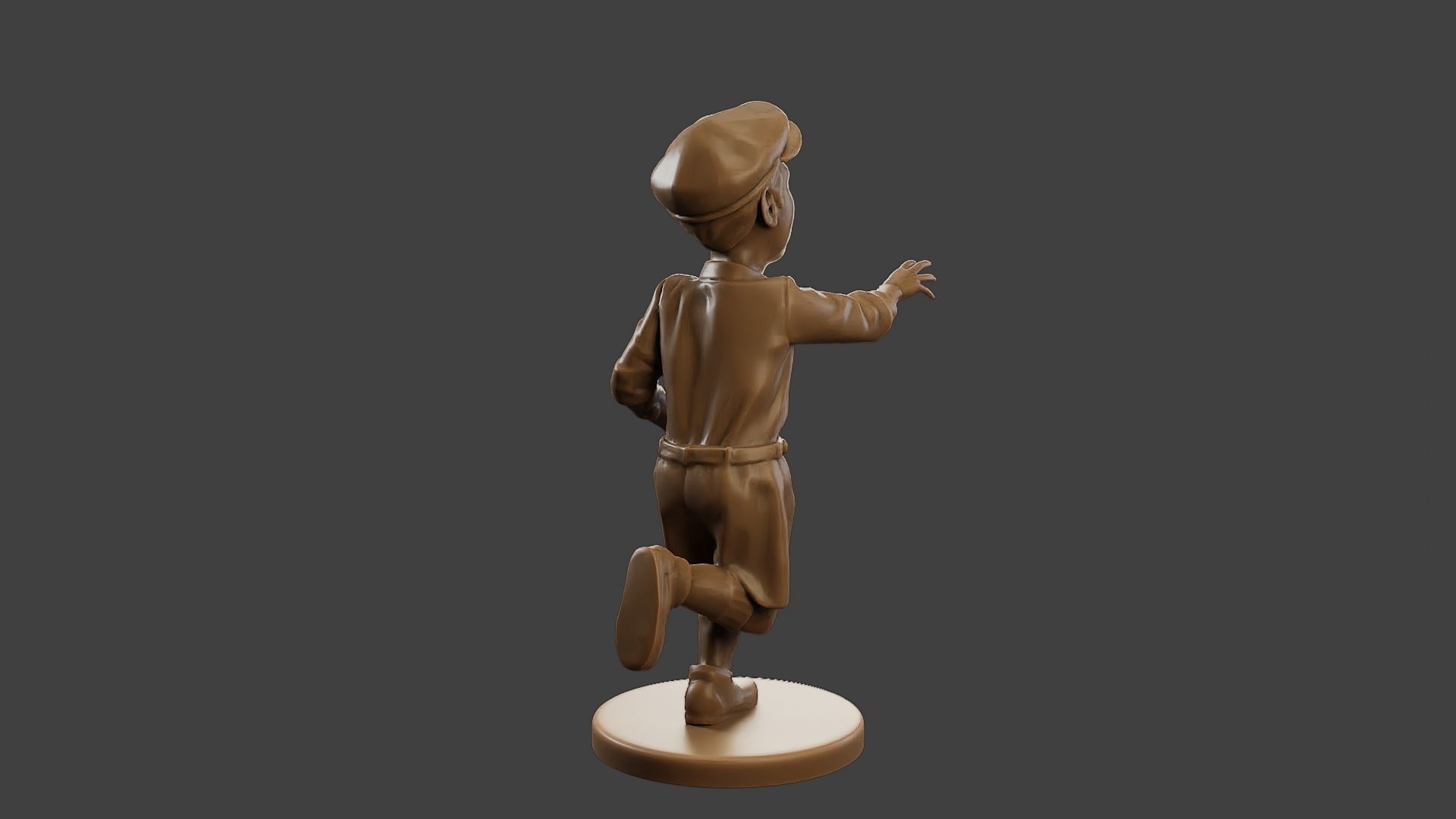 ww2 Scared Little Boy SLB1 004 3D print model_7