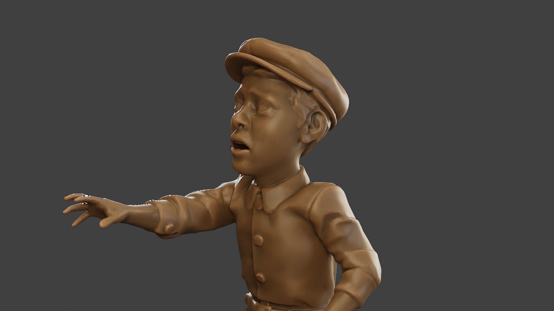 ww2 Scared Little Boy SLB1 004 3D print model_18