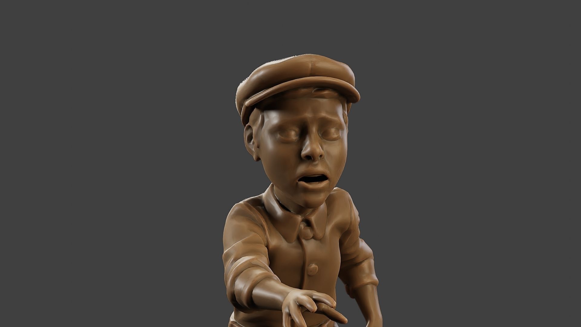 ww2 Scared Little Boy SLB1 004 3D print model_19