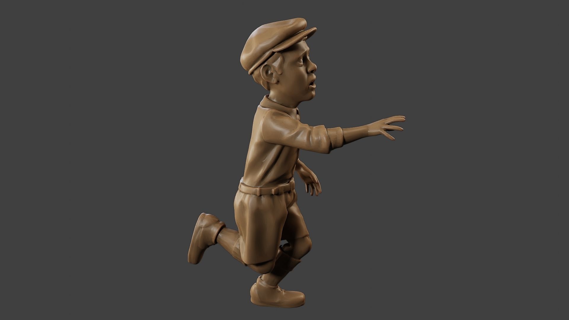 ww2 Scared Little Boy SLB1 004 3D print model_30