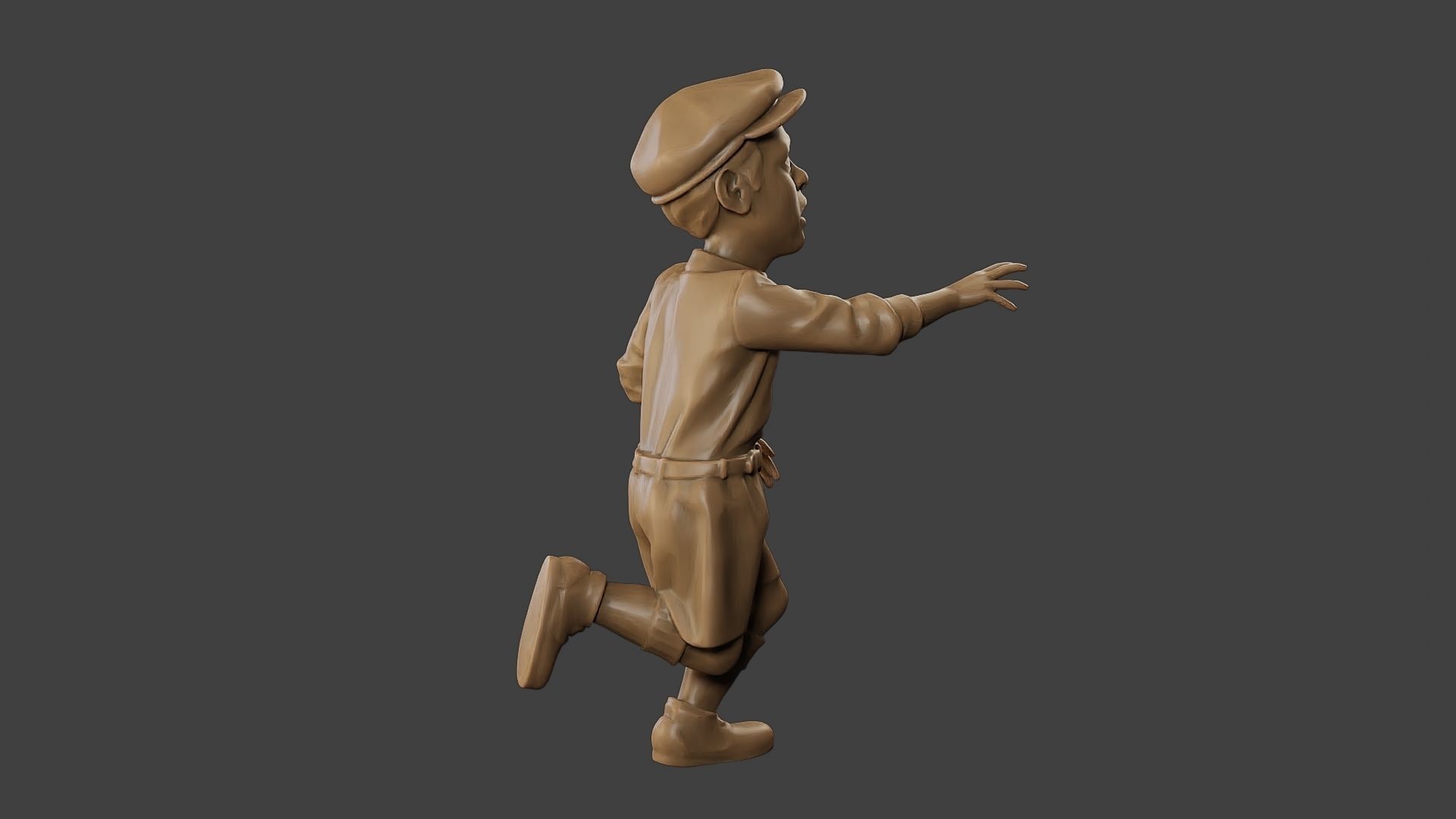 ww2 Scared Little Boy SLB1 004 3D print model_31