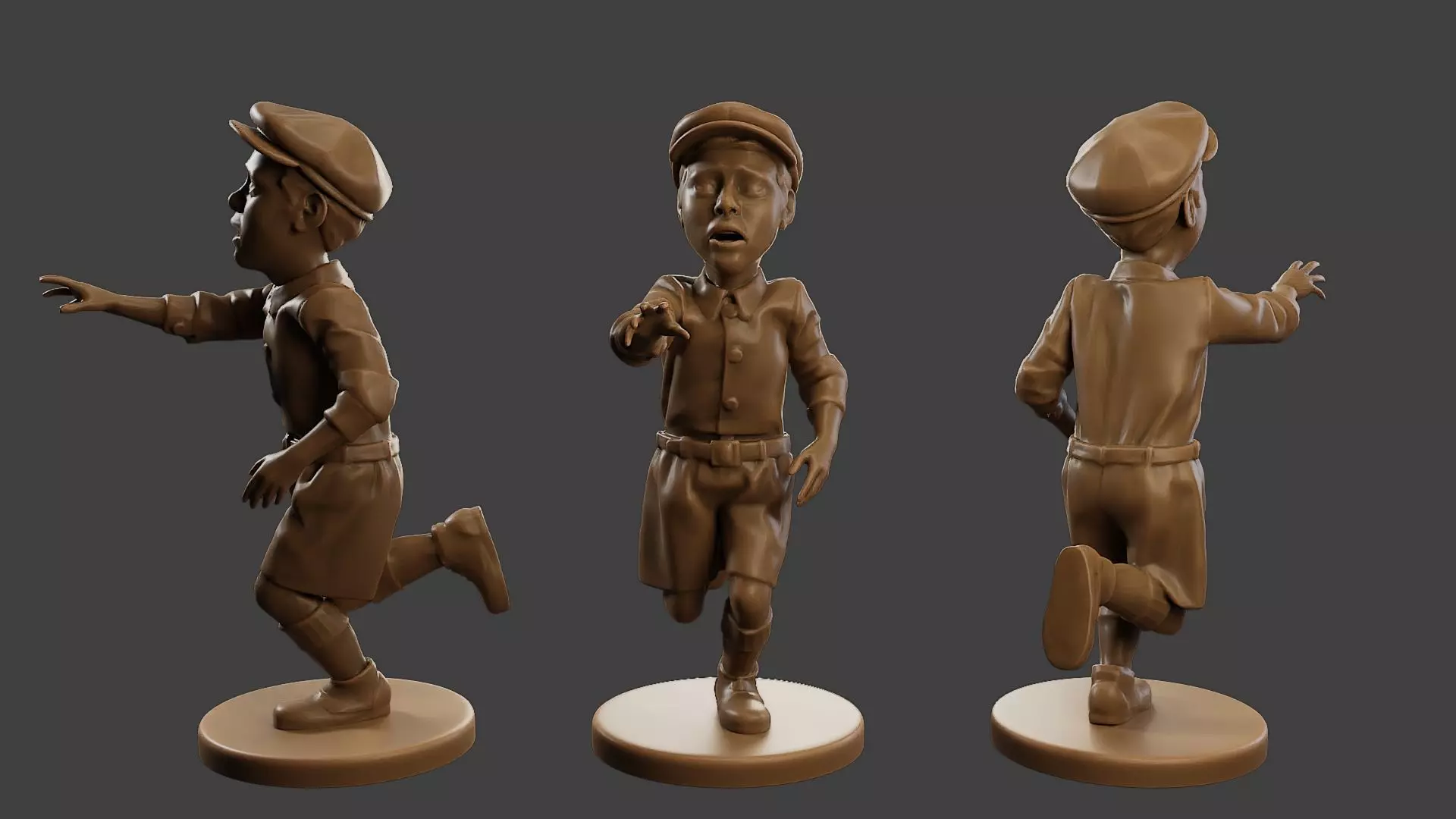 ww2 Scared Little Boy SLB1 004 3D print model_0
