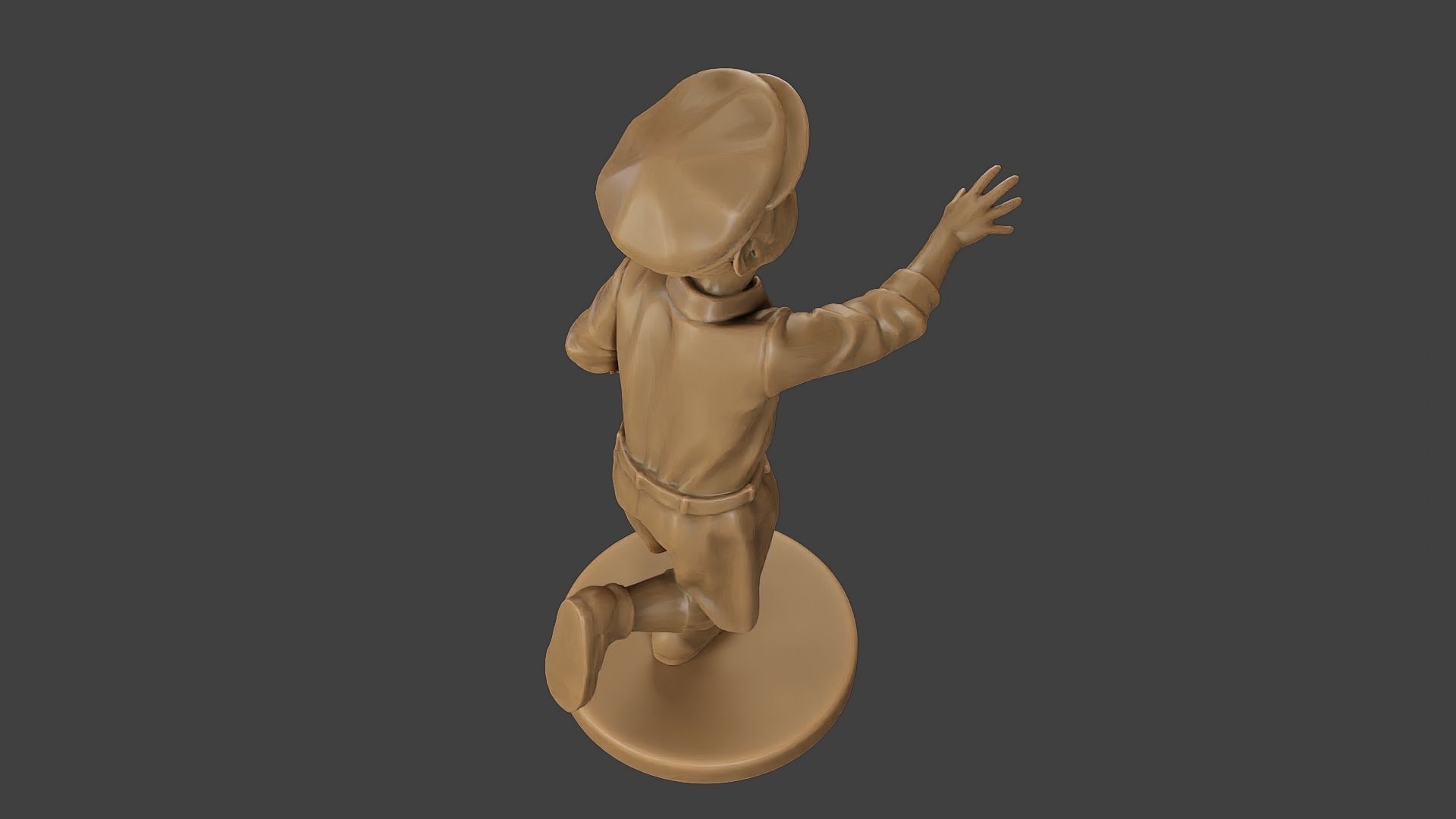 ww2 Scared Little Boy SLB1 004 3D print model_22