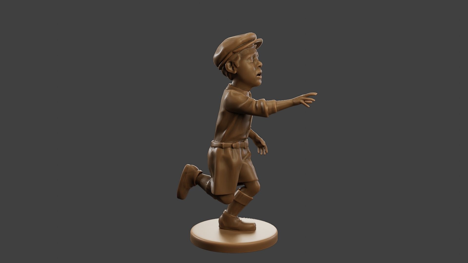 ww2 Scared Little Boy SLB1 004 3D print model_9