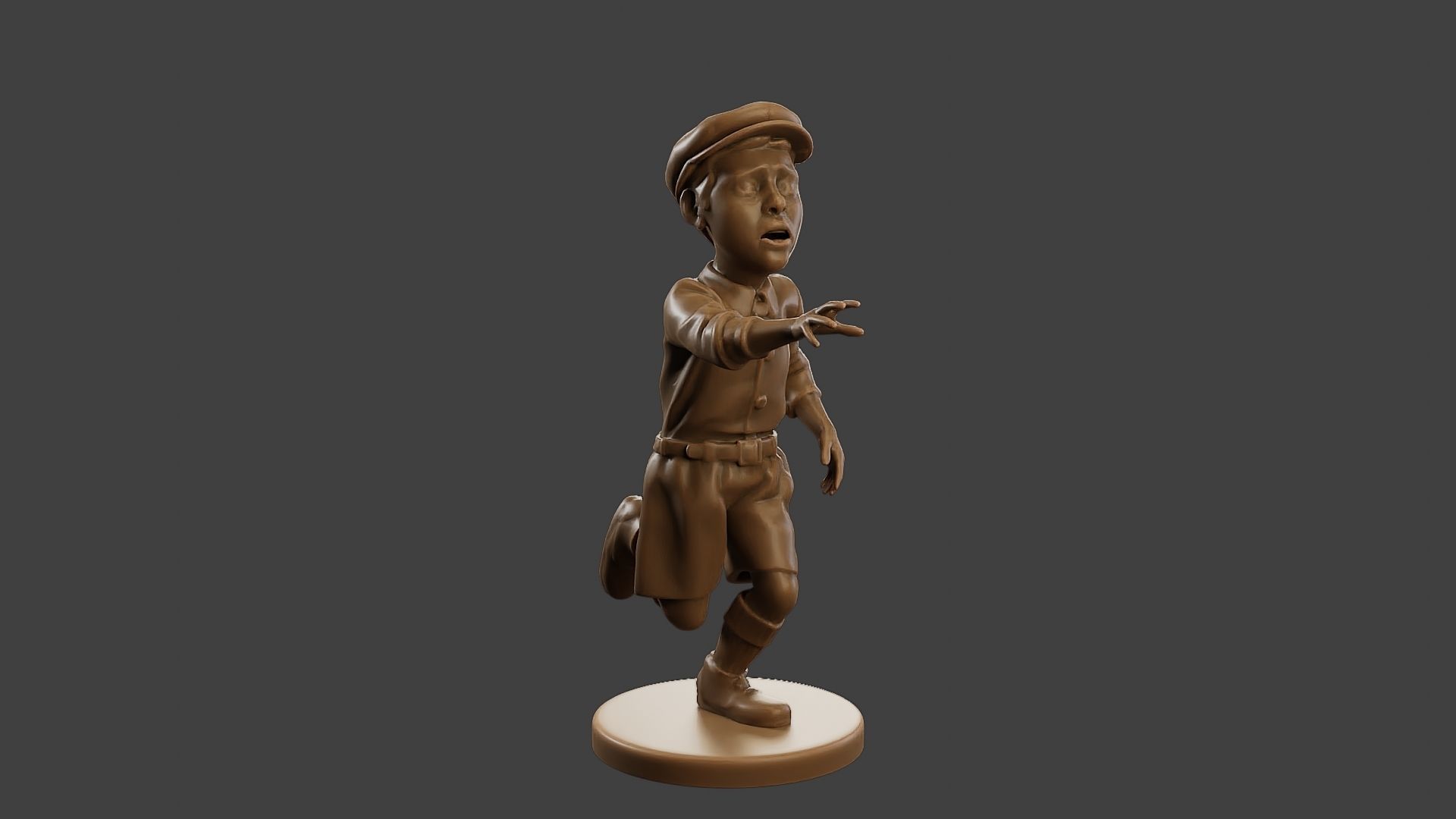 ww2 Scared Little Boy SLB1 004 3D print model_10