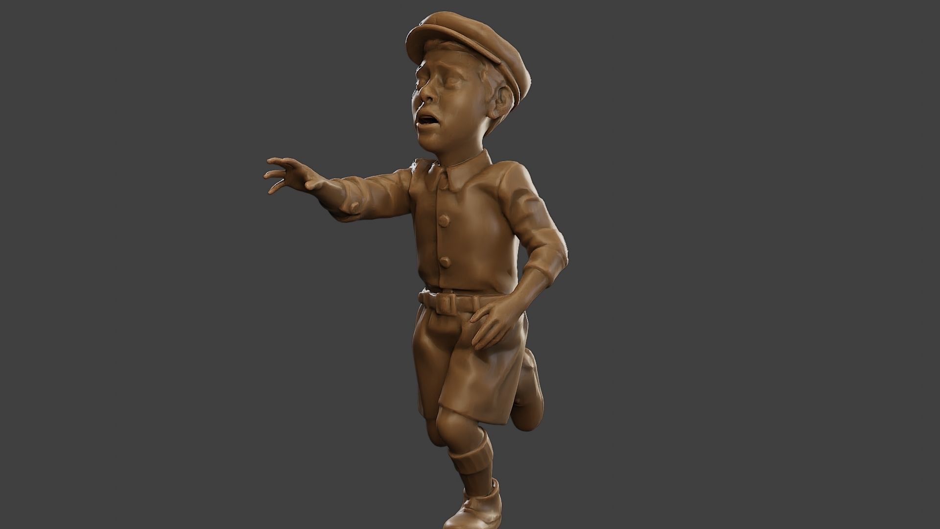 ww2 Scared Little Boy SLB1 004 3D print model_27