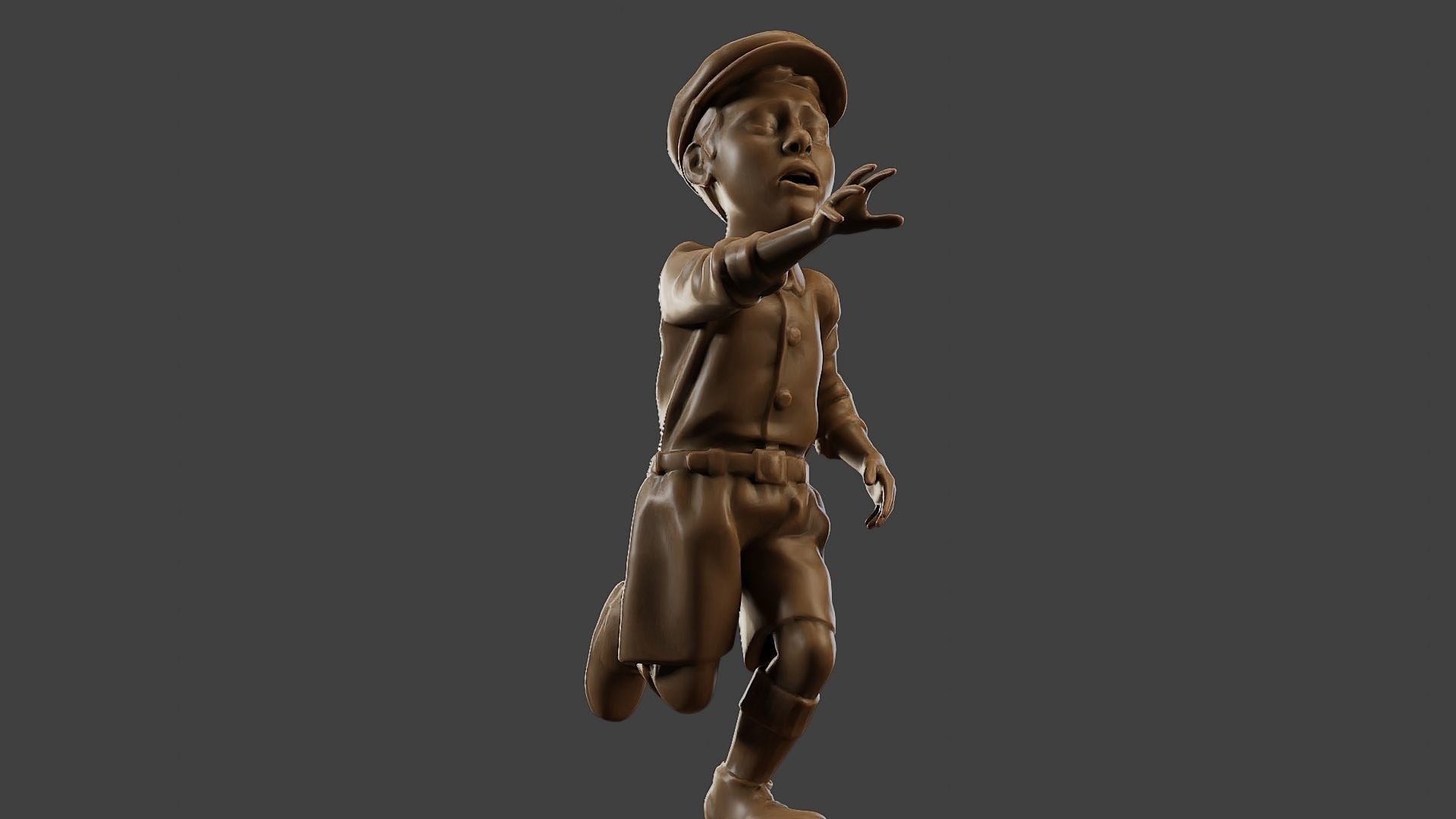 ww2 Scared Little Boy SLB1 004 3D print model_13