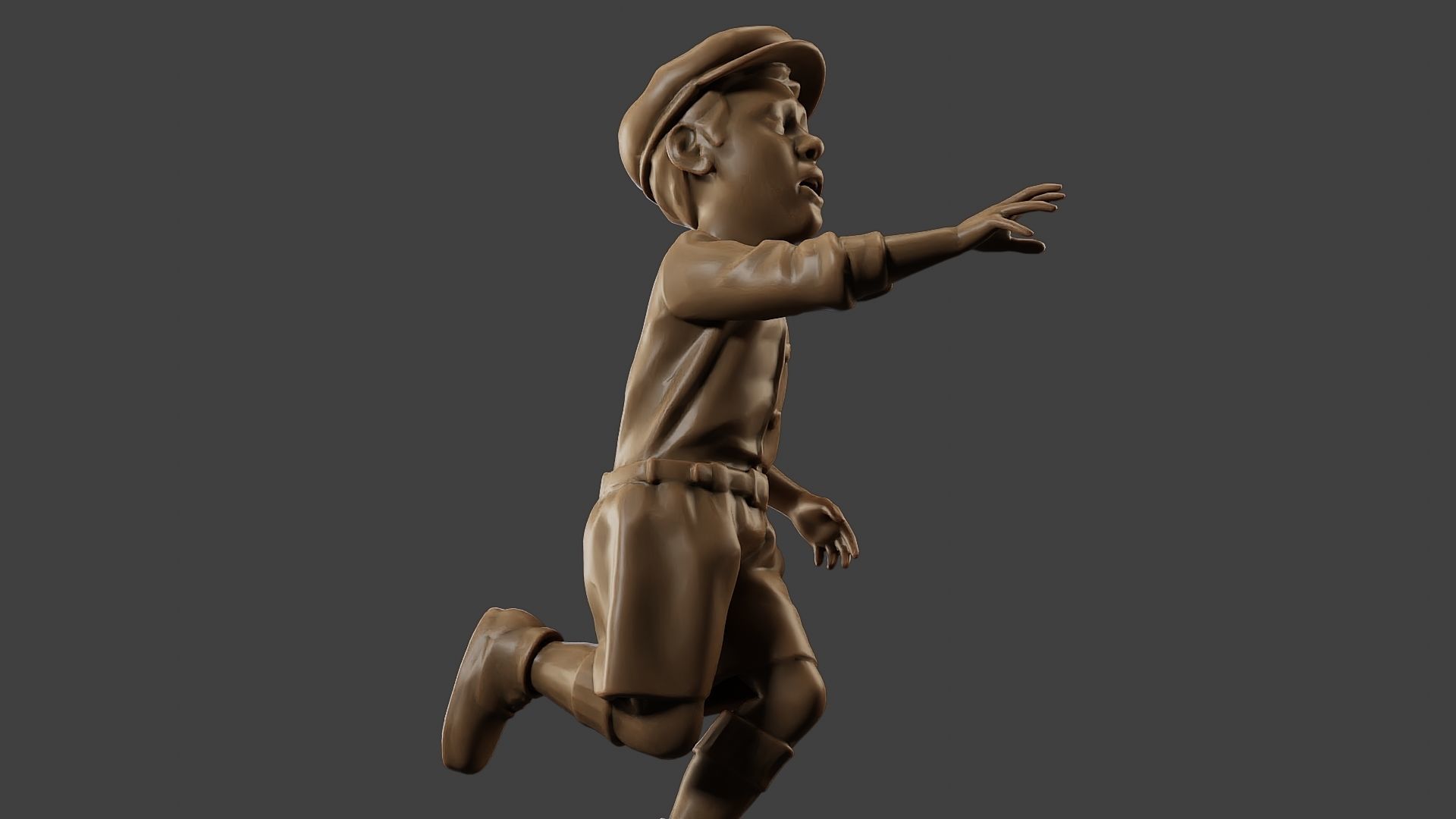 ww2 Scared Little Boy SLB1 004 3D print model_29