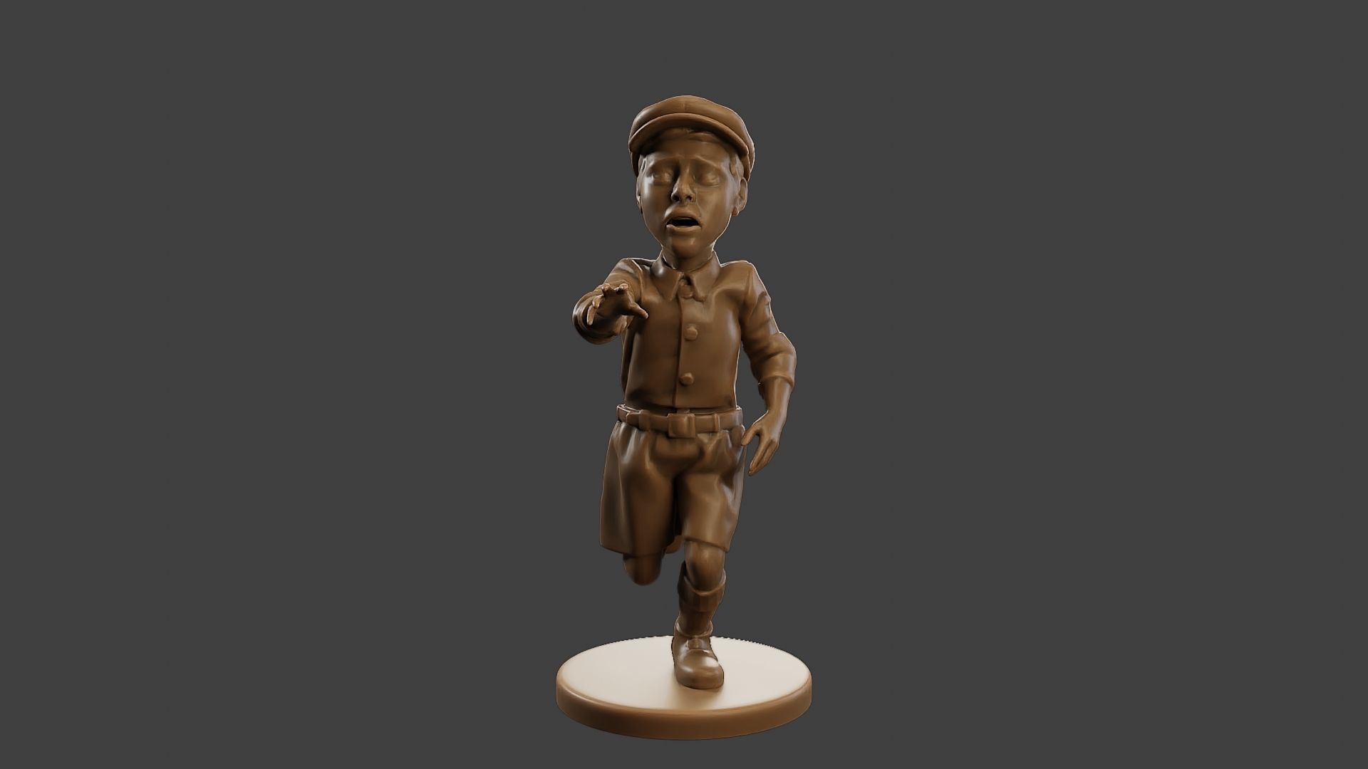 ww2 Scared Little Boy SLB1 004 3D print model_11