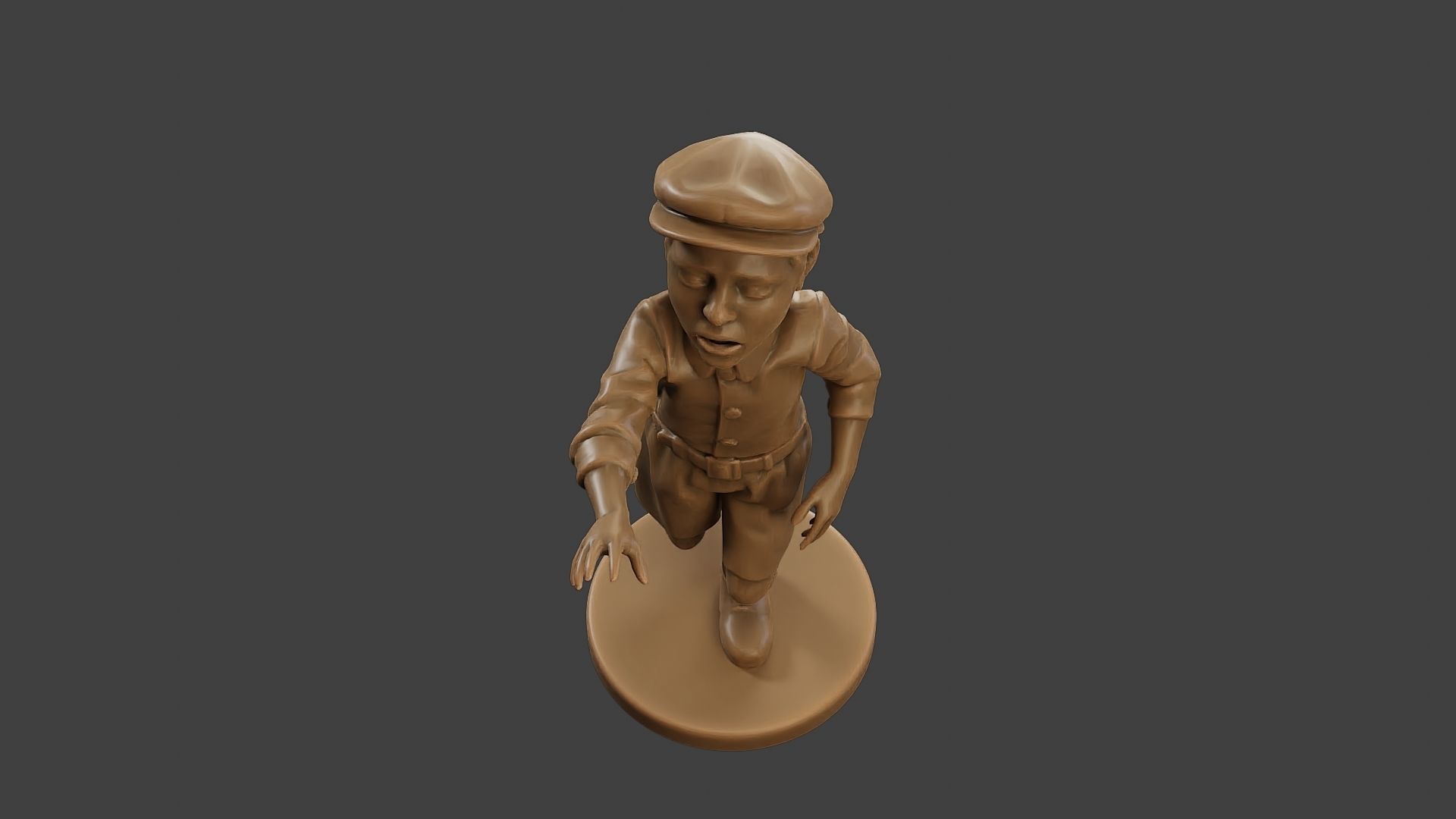ww2 Scared Little Boy SLB1 004 3D print model_14