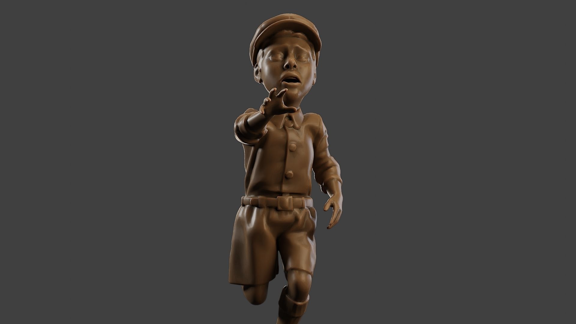 ww2 Scared Little Boy SLB1 004 3D print model_28