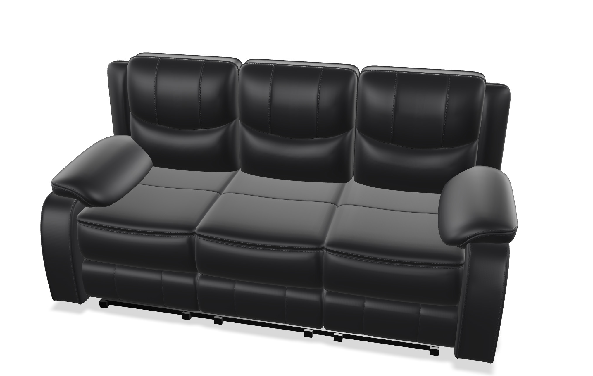 Recliner sofa 3D model_7