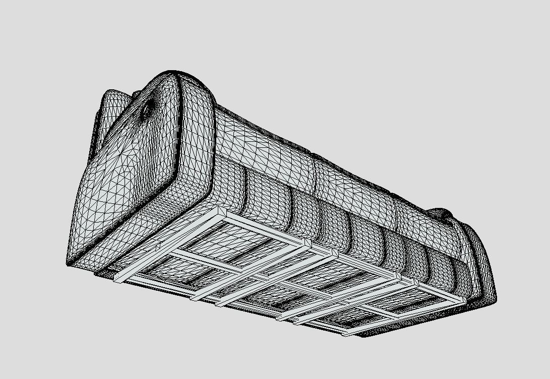 Recliner sofa 3D model_6