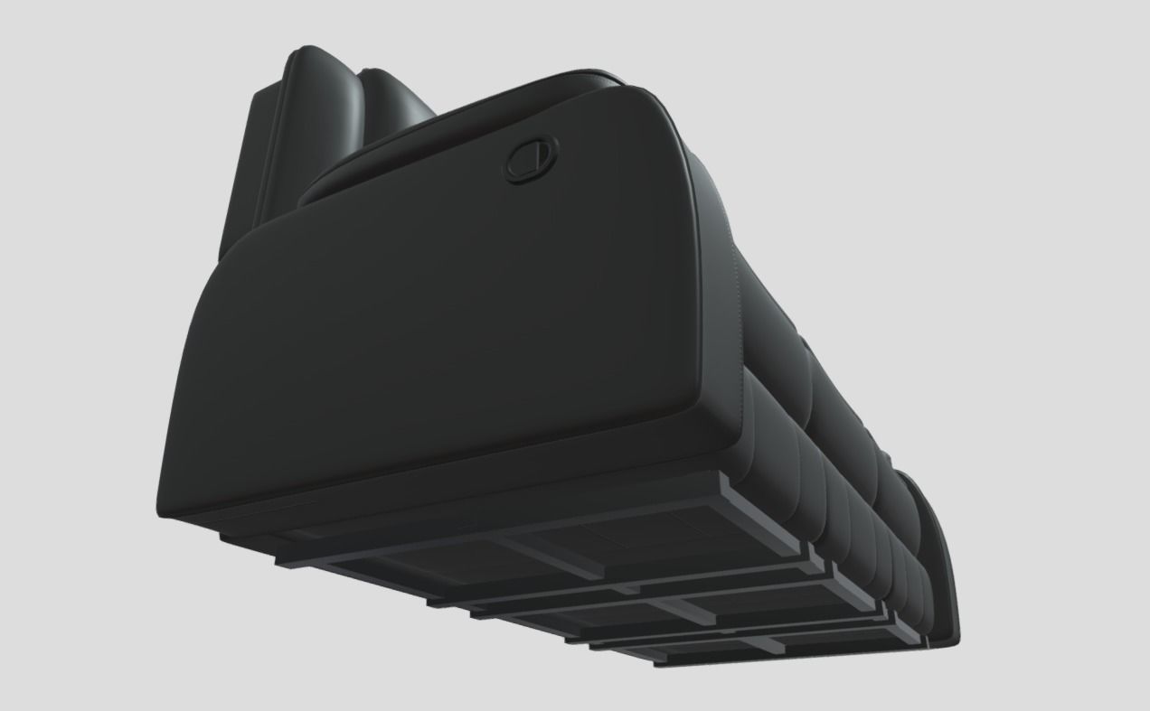 Recliner sofa 3D model_3