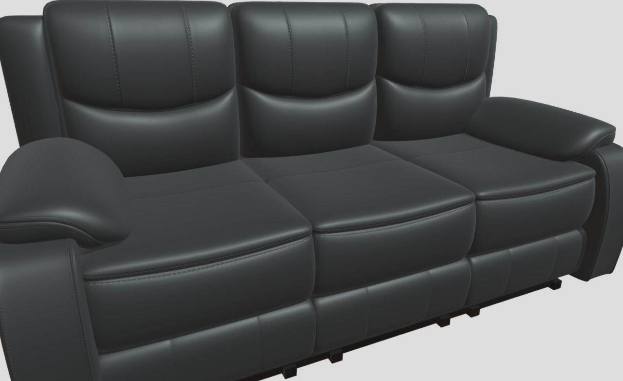 Recliner sofa 3D model_1