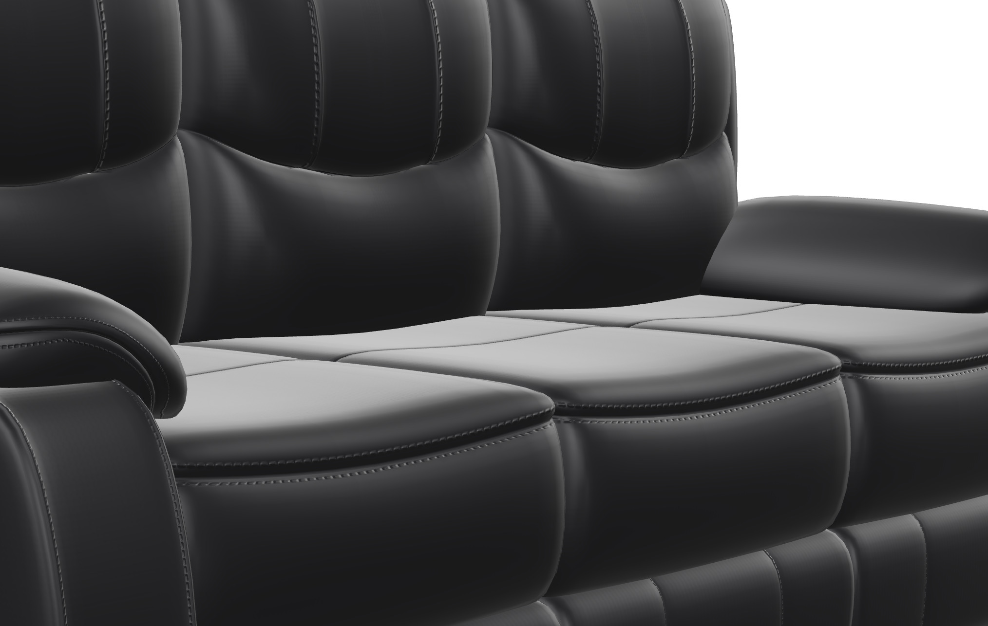 Recliner sofa 3D model_9