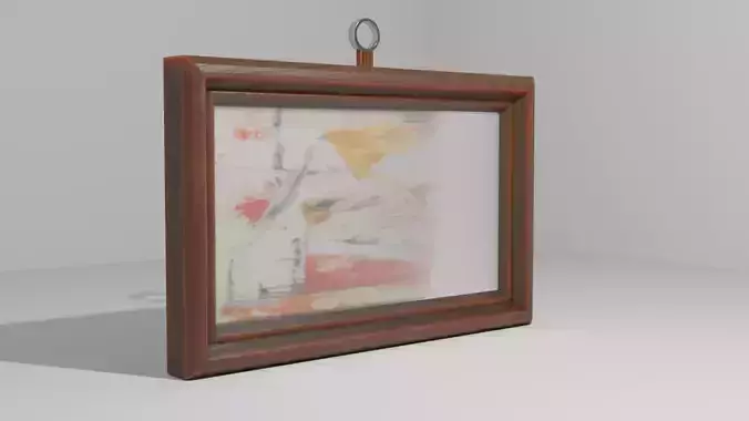 Picture frame Low-poly 3D model