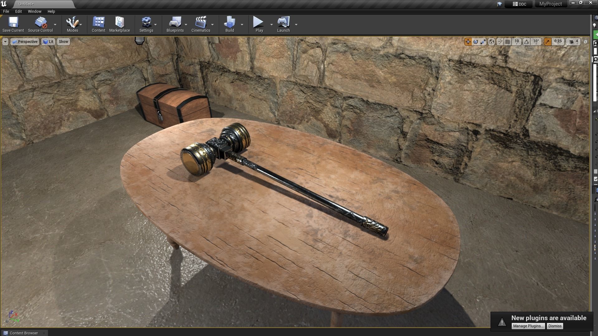 Hammer 04 Low-poly 3D model_6