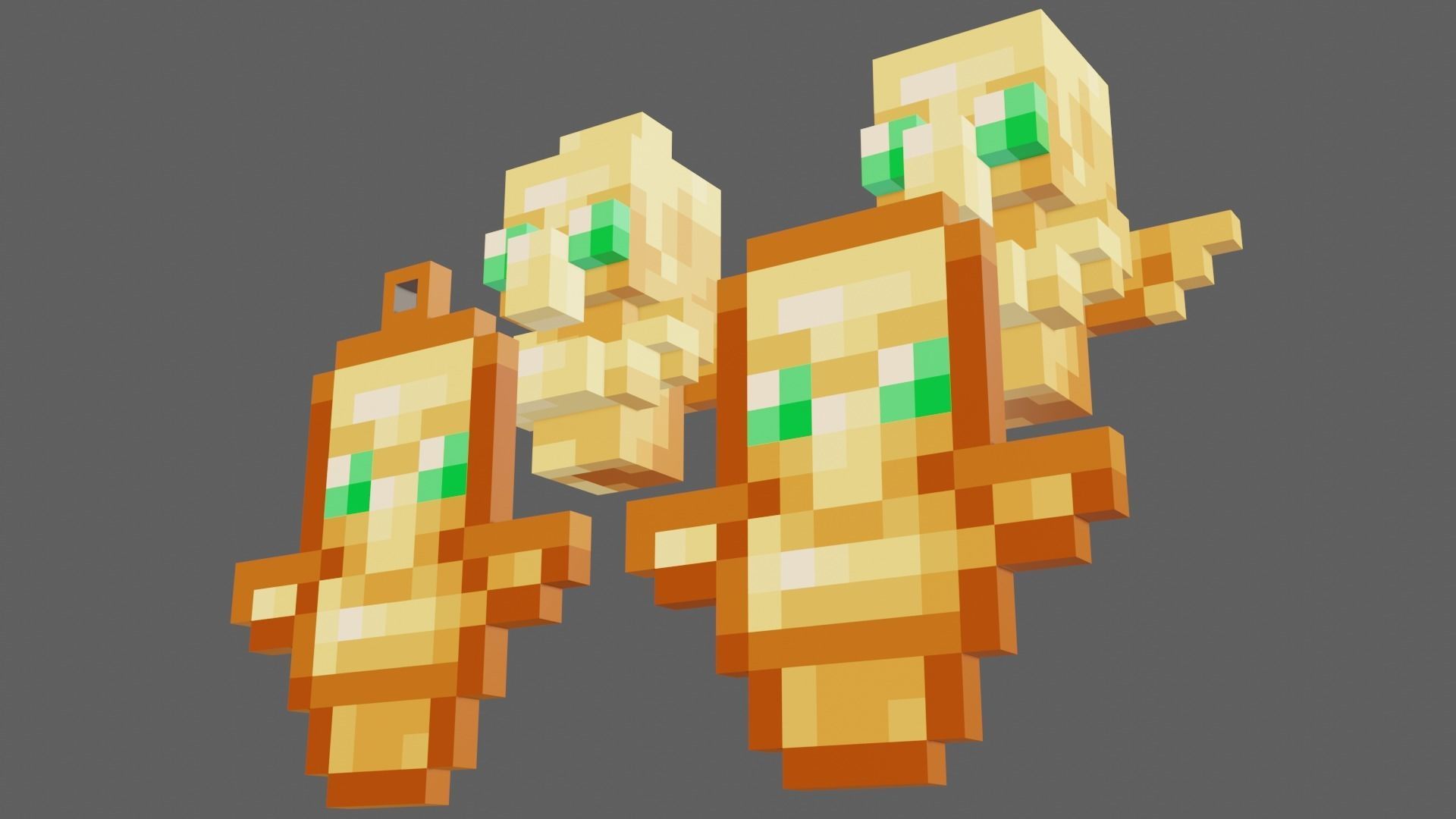 3D model Minecraft Totem Of Undying 3D Model Ready for Games and ...