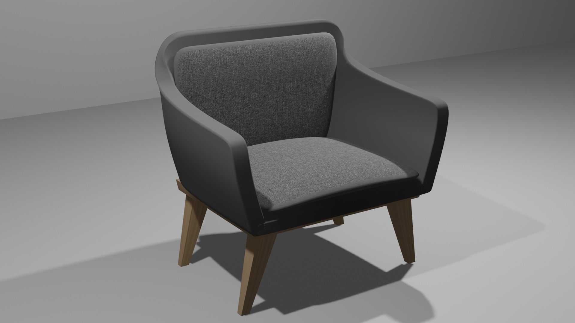 Chair 3D Model Low-poly 3D model_9