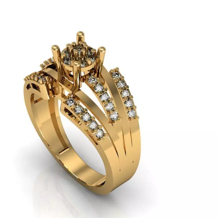 daimond ring 3D print model