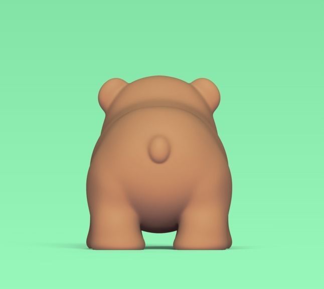Walking Bear 3D print model_3